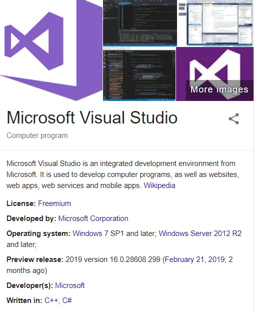 Visual Studio 2017 Free Download Full Version With Crack